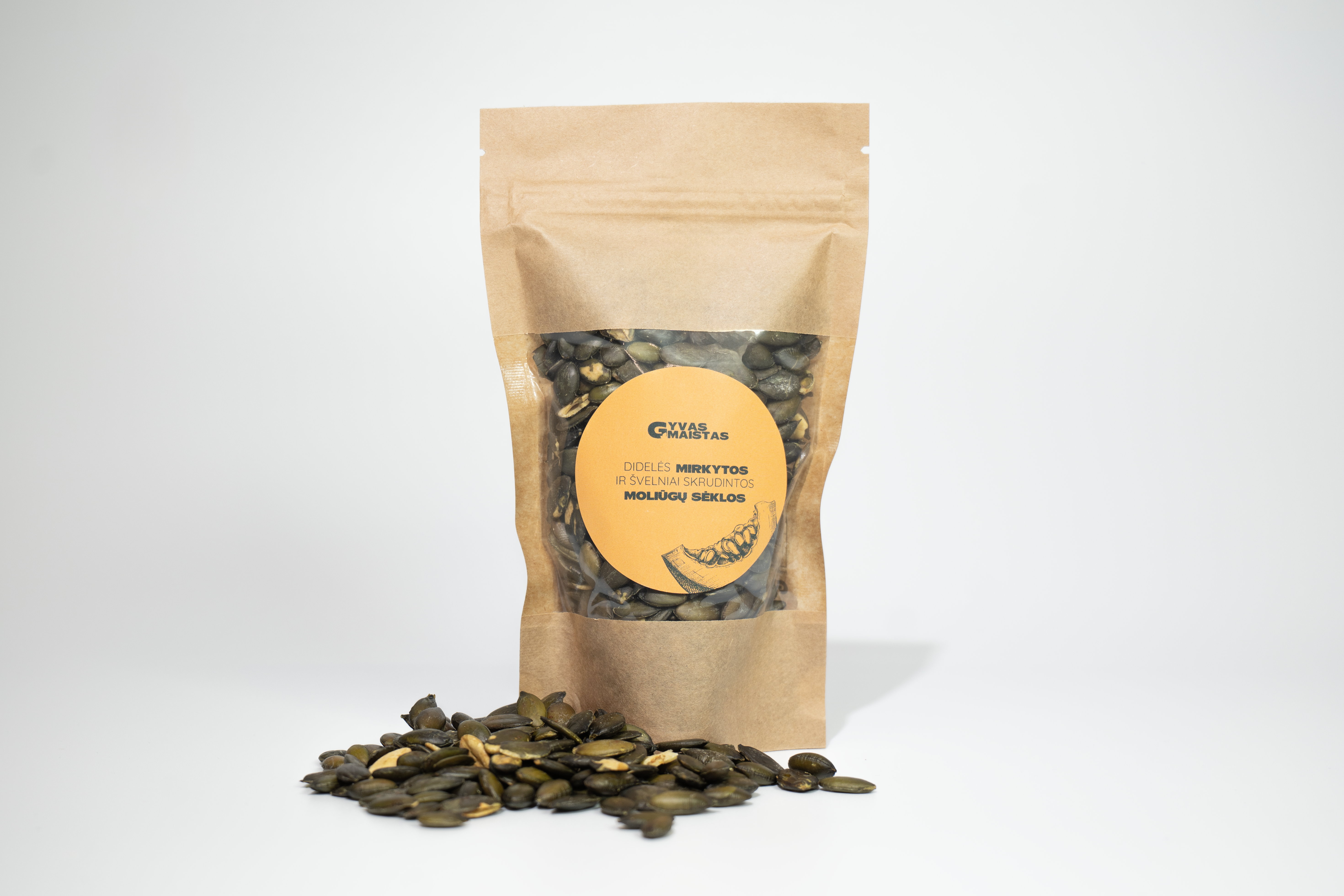MOLIŪGŲ SĖKLOS – Švelniai Skrudintos (100g)